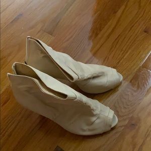 Nine West cream booties